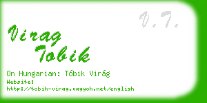 virag tobik business card